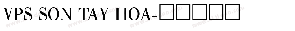 VPS Son Tay Hoa字体转换